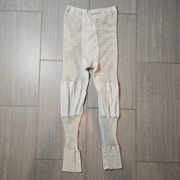 Vtg LL Bean Men’s Fisherman Sailor Top/Bottom Net Mesh Set Cream Coverup M/L - Picture 8 of 8